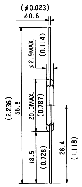 干簧管（磁性開關/磁簧開關）HYR-2003-1尺寸規格