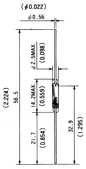 干簧管（磁性開關/磁簧開關）HYR-9005-9尺寸規格