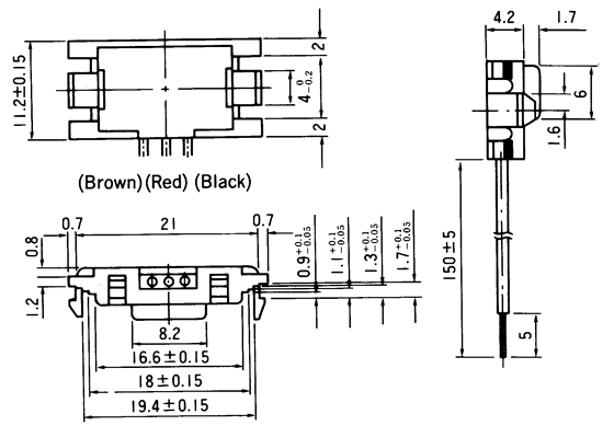 光電傳感器（光學傳感器）OM-5124尺寸規格