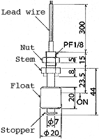 液位開關（水位開關/液位傳感器）MFS17-A-1尺寸規格