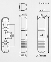 紅外線檢測器（防盜報警器/紅外線報警器）XA-1010/2010/2510尺寸規(guī)格1